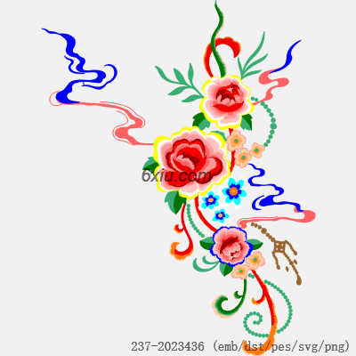 svg矢量绣花图下载