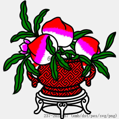 svg矢量绣花图下载