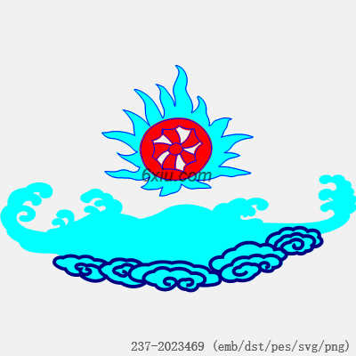 svg矢量绣花图下载