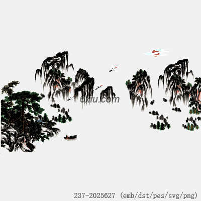 svg矢量绣花图下载