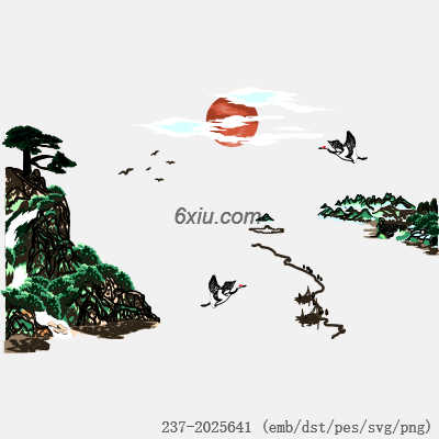 svg矢量绣花图下载