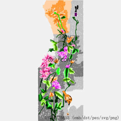 svg矢量绣花图下载