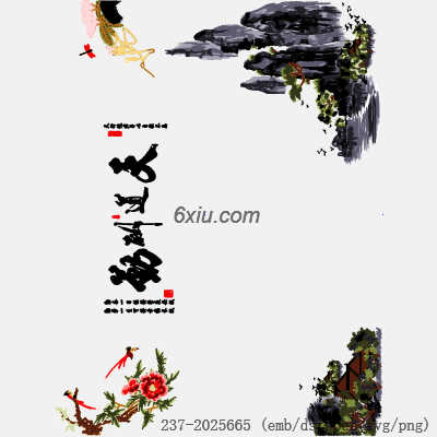 svg矢量绣花图下载