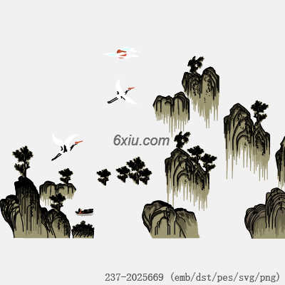 svg矢量绣花图下载