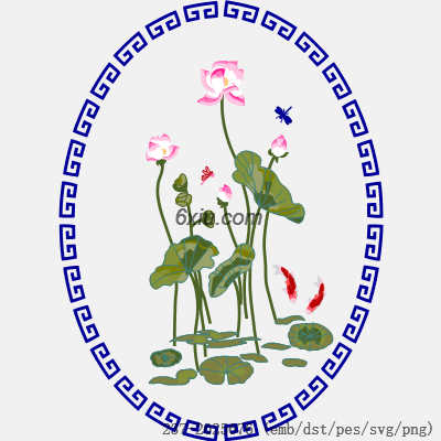 svg矢量绣花图下载
