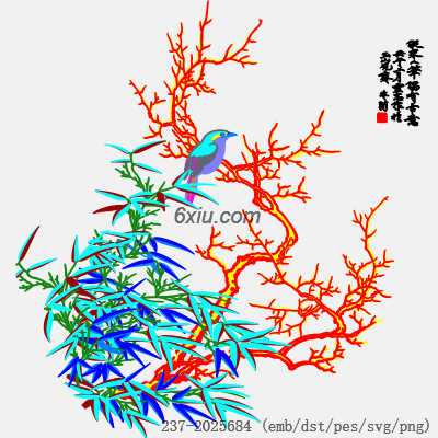 svg矢量绣花图下载