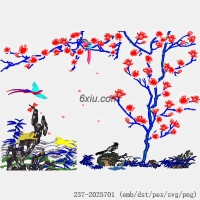 svg矢量绣花图下载