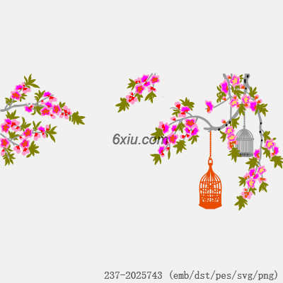 svg矢量绣花图下载