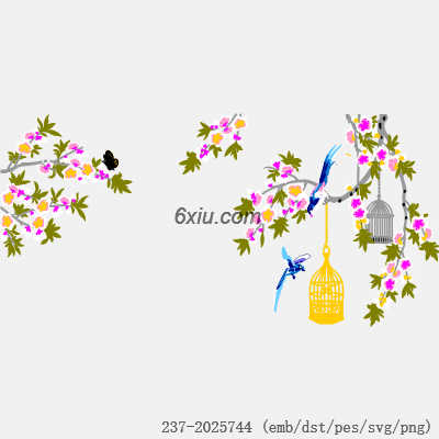 svg矢量绣花图下载