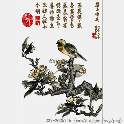 svg矢量绣花图下载