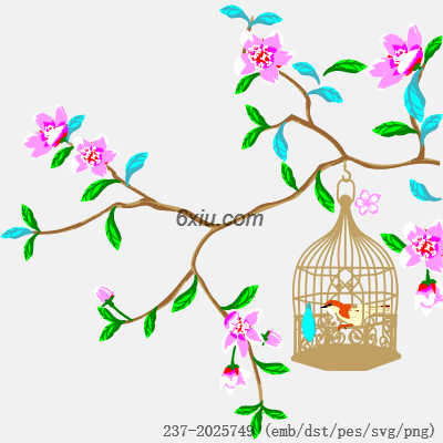 svg矢量绣花图下载