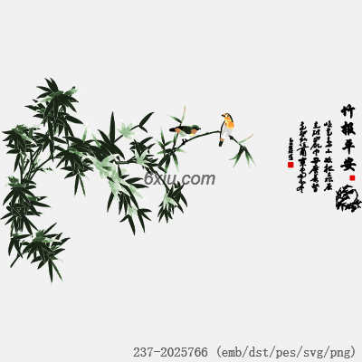 svg矢量绣花图下载