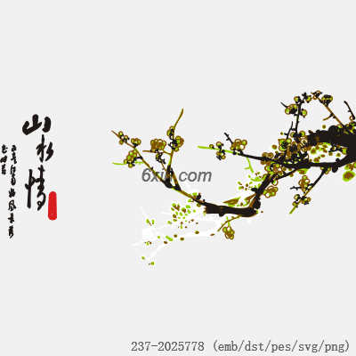 svg矢量绣花图下载