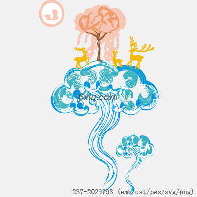 svg矢量绣花图下载