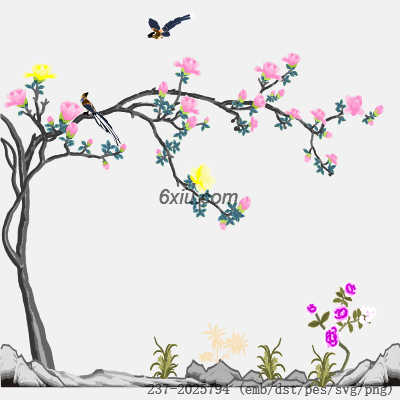 svg矢量绣花图下载