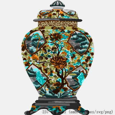 svg矢量绣花图下载