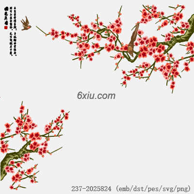 svg矢量绣花图下载