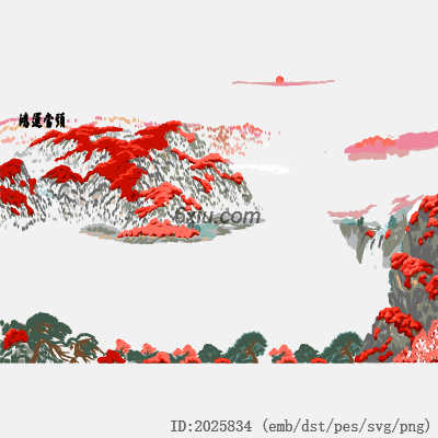 svg矢量绣花图下载