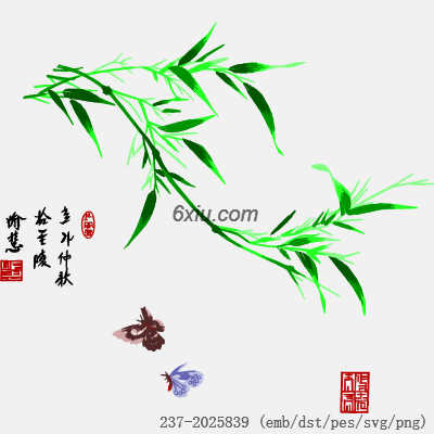 svg矢量绣花图下载