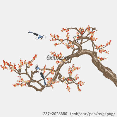 svg矢量绣花图下载