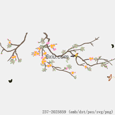 svg矢量绣花图下载