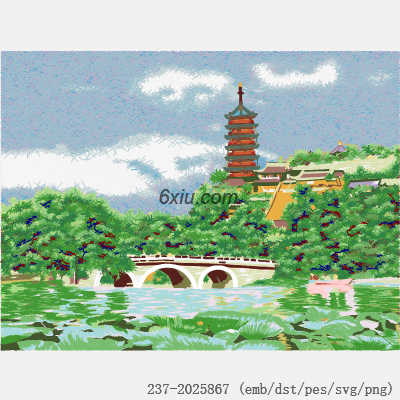 svg矢量绣花图下载
