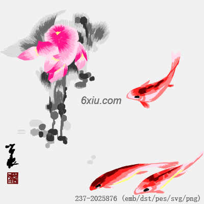 svg矢量绣花图下载