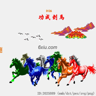 svg矢量绣花图下载