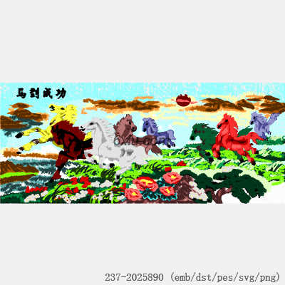 svg矢量绣花图下载
