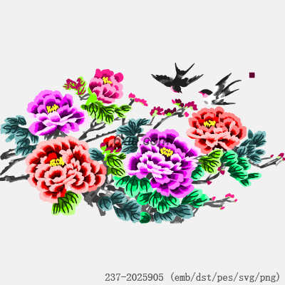 svg矢量绣花图下载