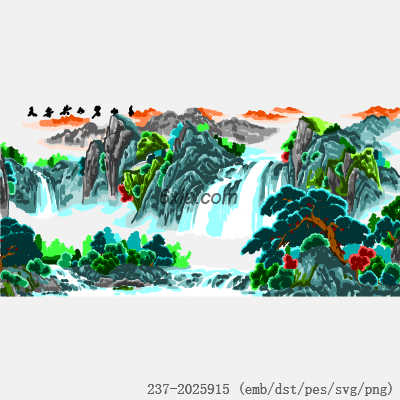 svg矢量绣花图下载