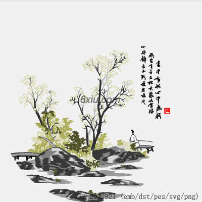 svg矢量绣花图下载