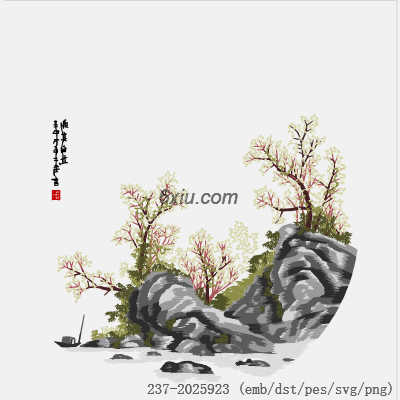 svg矢量绣花图下载