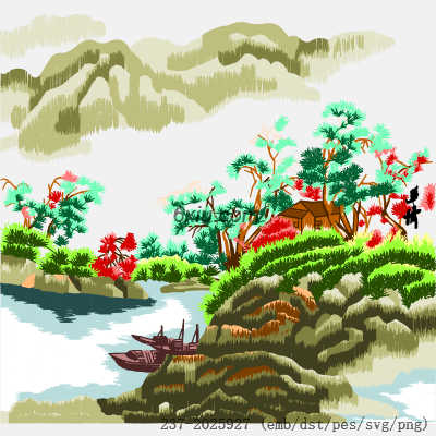svg矢量绣花图下载