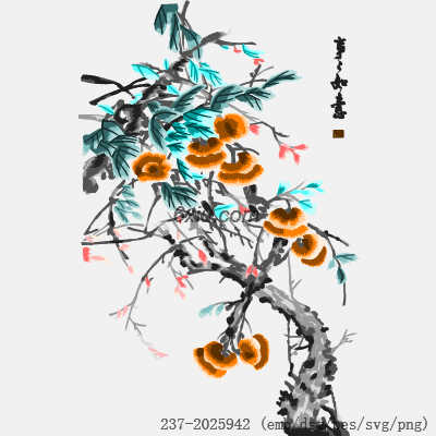 svg矢量绣花图下载