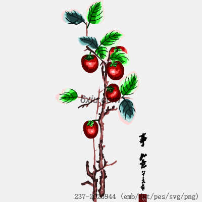 svg矢量绣花图下载