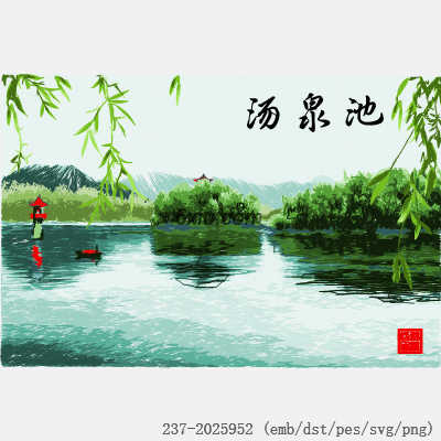 svg矢量绣花图下载
