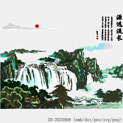 svg矢量绣花图下载