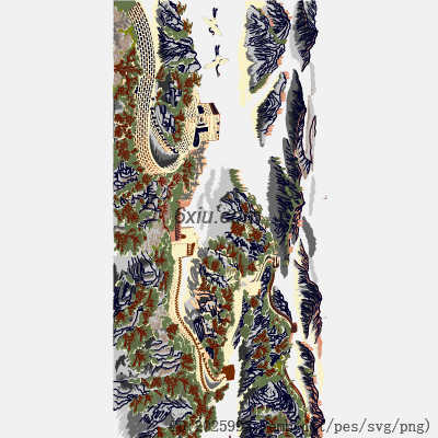 svg矢量绣花图下载