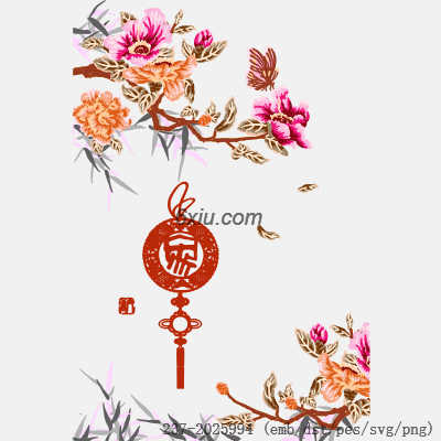 svg矢量绣花图下载