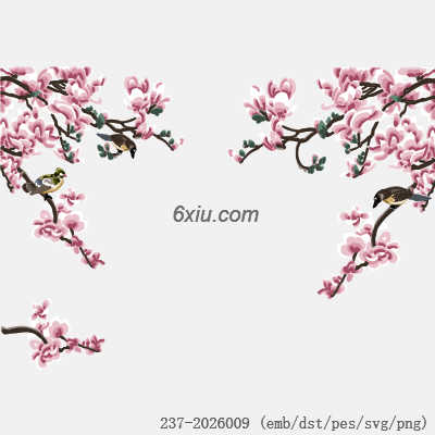 svg矢量绣花图下载