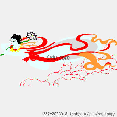 svg矢量绣花图下载