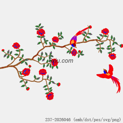 svg矢量绣花图下载