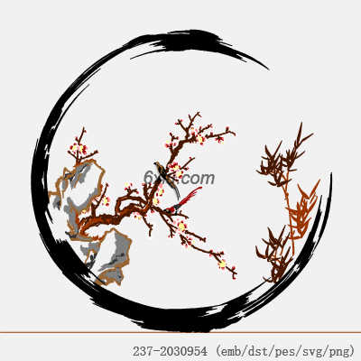 svg矢量绣花图下载