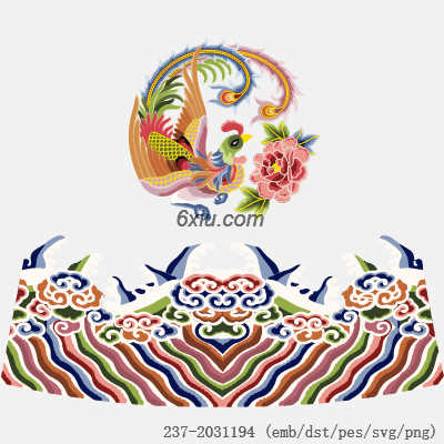 svg矢量绣花图下载