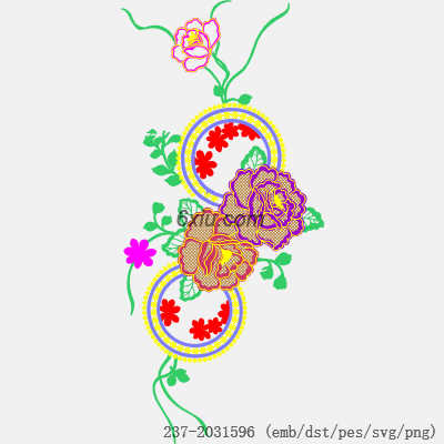 svg矢量绣花图下载