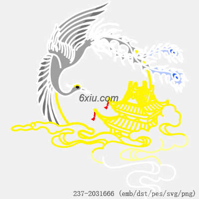 svg矢量绣花图下载