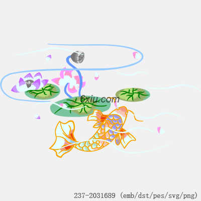 svg矢量绣花图下载