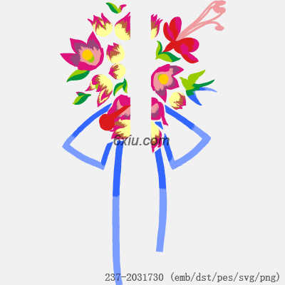svg矢量绣花图下载
