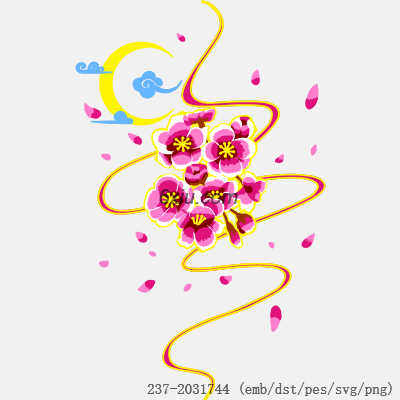 svg矢量绣花图下载